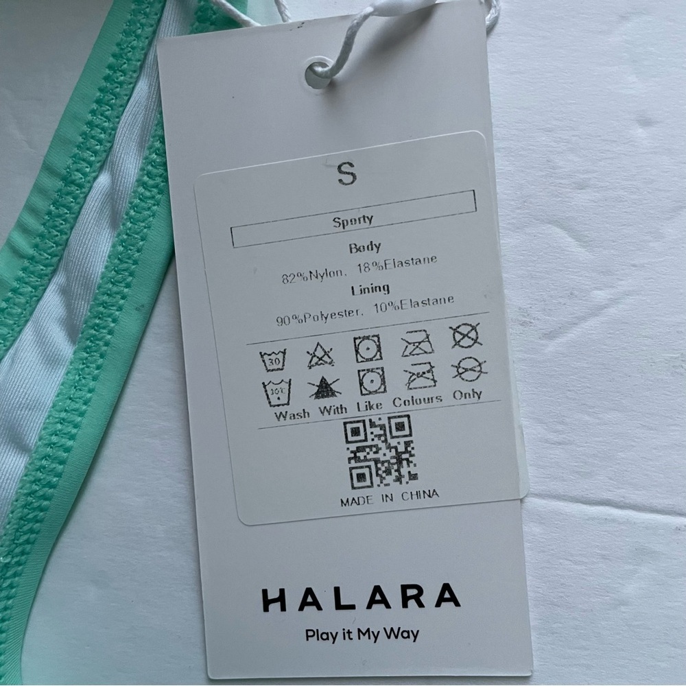 HALARA Mint Green Sporty Swim Top, S - Picture 4 of 4